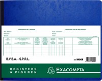 Register Piqure aandeelhouder bvba/sprl 80vel 1 Stuk