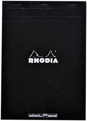 Schrijfblok Rhodia A4 dots 80v 90gr zwart 1 Stuk