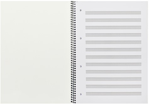 Collegeblk Oxf A4+ muziek 4gaats 100pag 80gr blauw 1 Stuk-2