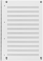 Collegeblk Oxf A4+ muziek 4gaats 100pag 80gr blauw 1 Stuk-2