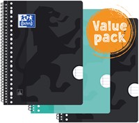 Collegeblk Oxf School A4+ ln 23gaats 160pag ass 3 Stuk