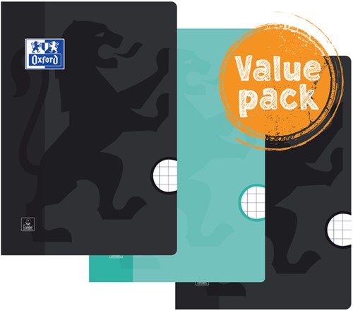 Schrift Oxford School A4 ruit 10x10mm 72pag 3st 3 Stuk