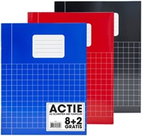 Schrift Verhaak Basic A5 ruit 10x10 80pag 60gr ass 10 Stuk-2