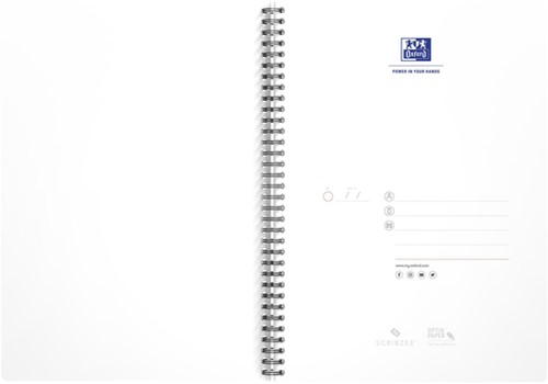 Spiraalblok Oxford urban mix A4 ruit 5x5mm 90vel 1 Stuk-5