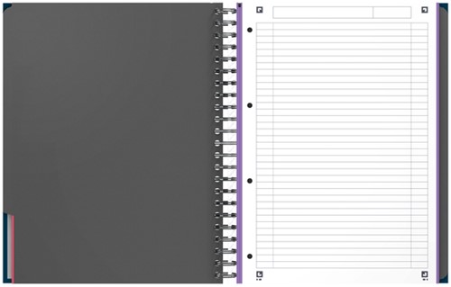 Collegeblok Oxford europeanbook A4+ 120 vel ass 1 Stuk-4