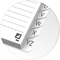 Indexboek Oxford Urban Mix A5 90vel alfabet lijn 1 Stuk-7