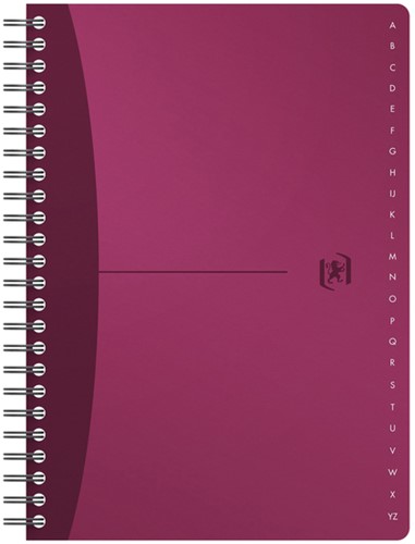 Indexboek Oxford Urban Mix A5 90vel alfabet lijn 1 Stuk-1