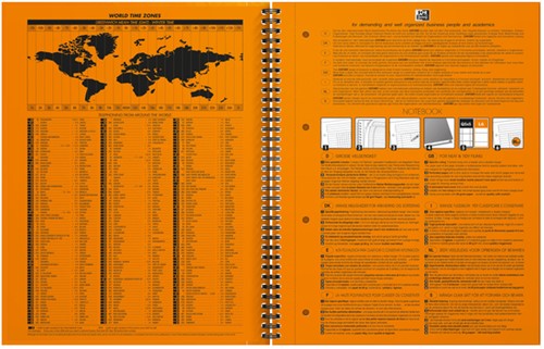 Spiraalblok Oxf international notebook A4 lijn 1 Stuk-2