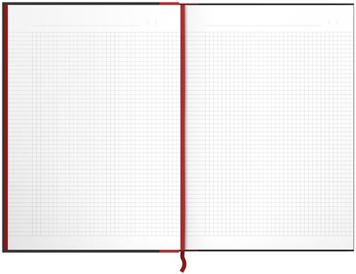 Notitieboek Oxford Black n' Red A4 96vel ruit 5mm 1 Stuk-3