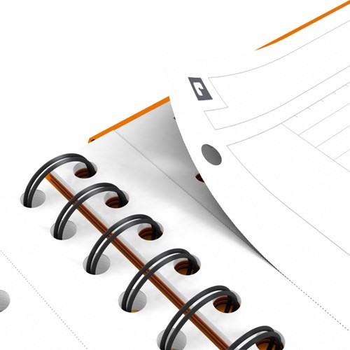 Spiraalblok Oxf international organiserbk A4+ lijn 1 Stuk-7