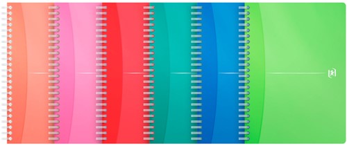 Spiraalblok Oxford mycolours A5 lijn 180pag ass 1 Stuk