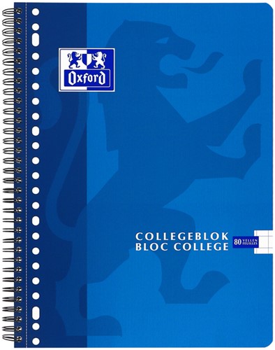 Collegeblk Oxf School A4 rt 10mm 23g 160pag ass 1 Stuk-3