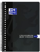 Collegeblok Oxford School A4 ruit 10x10mm 23-gaats 160pag 80gr assorti-1