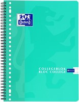 Collegeblok Oxford School A4 ruit 10x10mm 23-gaats 160pag 80gr assorti-2