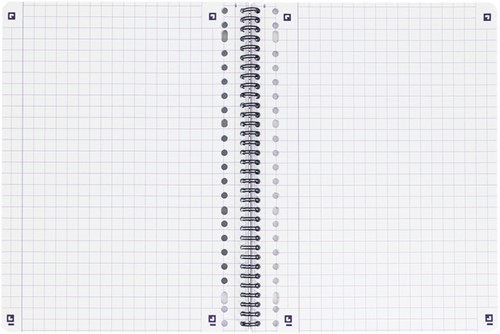 Collegeblok Oxford School A4 ruit 10x10mm 23-gaats 160pag 80gr assorti-4