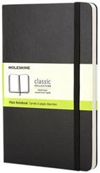 Notitieboek Moleskine pocket 90x140mm blanco zwart 1 Stuk