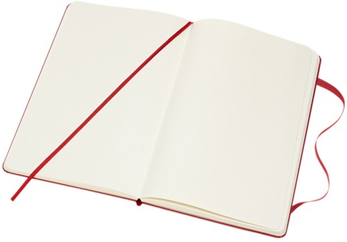 Notitieboek Moleskine L 130x210mm blanco hc rood 1 Stuk-1