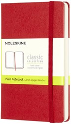 Notitieboek Moleskine pocket 90x140mm blanco hc rd 1 Stuk