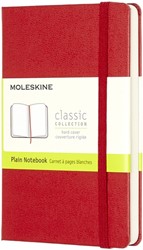 Notitieboek Moleskine pocket 90x140mm blanco hc rd 1 Stuk