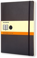 Notitieboek Moleskine XL 190x250mm lijn sc zwart 1 Stuk