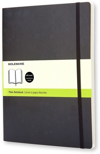 Notitieboek Moleskine XL 190x250mm blanco sc zwart 1 Stuk