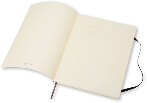 Notitieboek Moleskine XL 190x250mm blanco sc zwart 1 Stuk-1