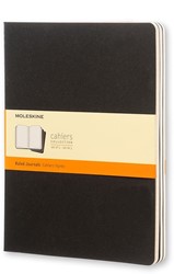 Schrift Moleskine 190x250mm lijn 240pag zwart 3st 3 Stuk