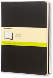 Schrift Moleskine 190x250mm blc 240pag zwart 3st 3 Stuk