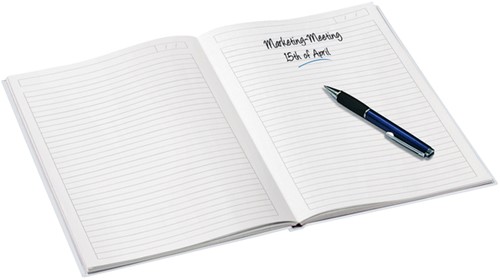NOTITIEBOEK LEITZ WOW A4 LIJN 80V WIT 1 Stuk-3