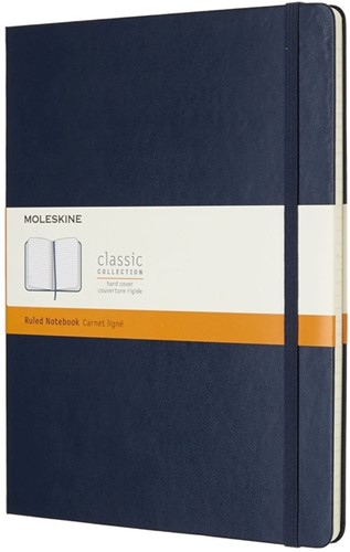 Notitieboek Moleskine XL 190x250 lijn hc sapp blue 1 Stuk
