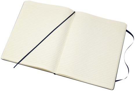 Notitieboek Moleskine XL 190x250 lijn hc sapp blue 1 Stuk-1