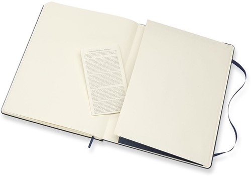 Notitieboek Moleskine XL 190x250mm lijn hard cover sapphire blue-1