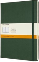 Notitieboek Moleskine XL 190x250mm lijn hc green 1 Stuk