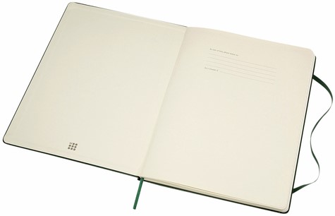Notitieboek Moleskine XL 190x250mm lijn hc green 1 Stuk-3