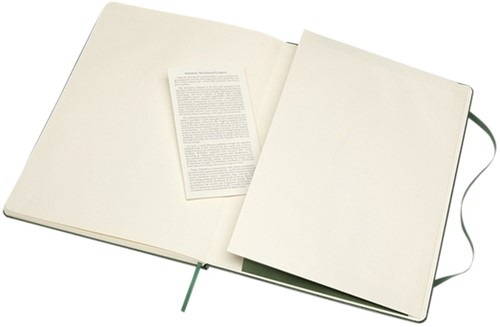Notitieboek Moleskine XL 190x250mm lijn hc green 1 Stuk-2