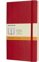Notitieboek Moleskine L 130x210mm lijn sc scarl rd 1 Stuk