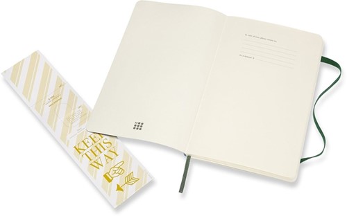Notitieboek Moleskine large 130x210mm blc sc green 1 Stuk-2