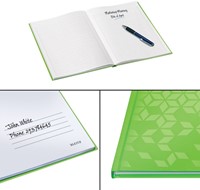NOTITIEBOEK LEITZ WOW A4 LIJN 80V GROEN 1 Stuk-10