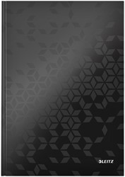 Notitieboek Leitz WOW A4 lijn 80V zwart 1 Stuk