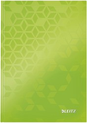 Notitieboek Leitz WOW A5 160blz 90gr lijn groen 1 Stuk