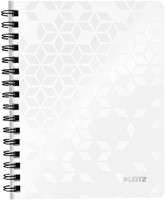 Notitieboek Leitz WOW A5 lijn spiraal PP wit 1 Stuk