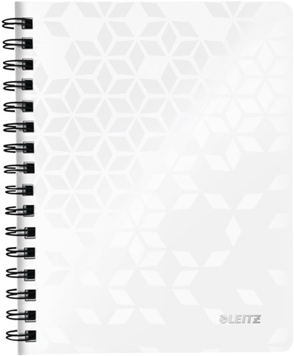 Notitieboek Leitz WOW A5 lijn spiraal PP wit 1 Stuk