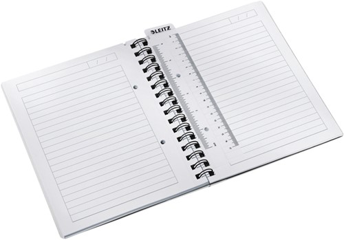 Notitieboek Leitz WOW A5 lijn spiraal PP wit 1 Stuk-2