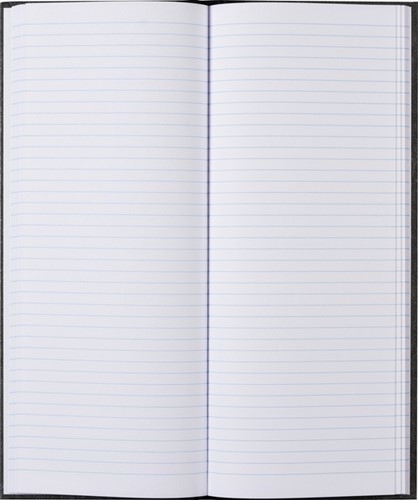 Notitieboek 135x330mm lijn 192blz 70gr grijs gew 1 Stuk-2
