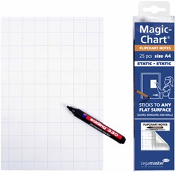 Magic chart notes Legamaster flipchart 20x30cm wit 25 Vel