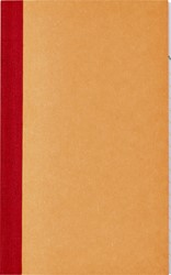 Kasboek 135x83mm 72blz 1 kolom oranje 1 Stuk