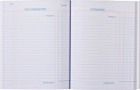 Kasboek 165x210mm 160blz 1 kolom rode rug assorti 1 Stuk-1