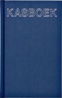 Kasboek 103x165mm 192blz 1 kolom blauw 1 Stuk
