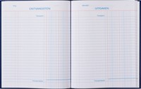 Kasboek 165x210mm 96blz 2 kolommen blauw 1 Stuk
