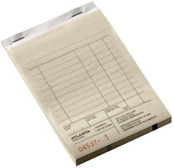 Kassablok Djois Atl kopie 142x100mm 50x2vel wt 1 Stuk